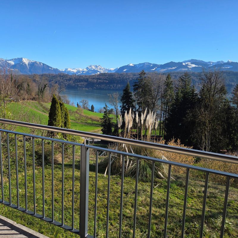 Balkon beim Wohnzimmer